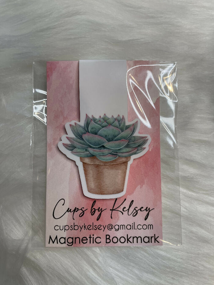 Magnetic Bookmark - Succulent