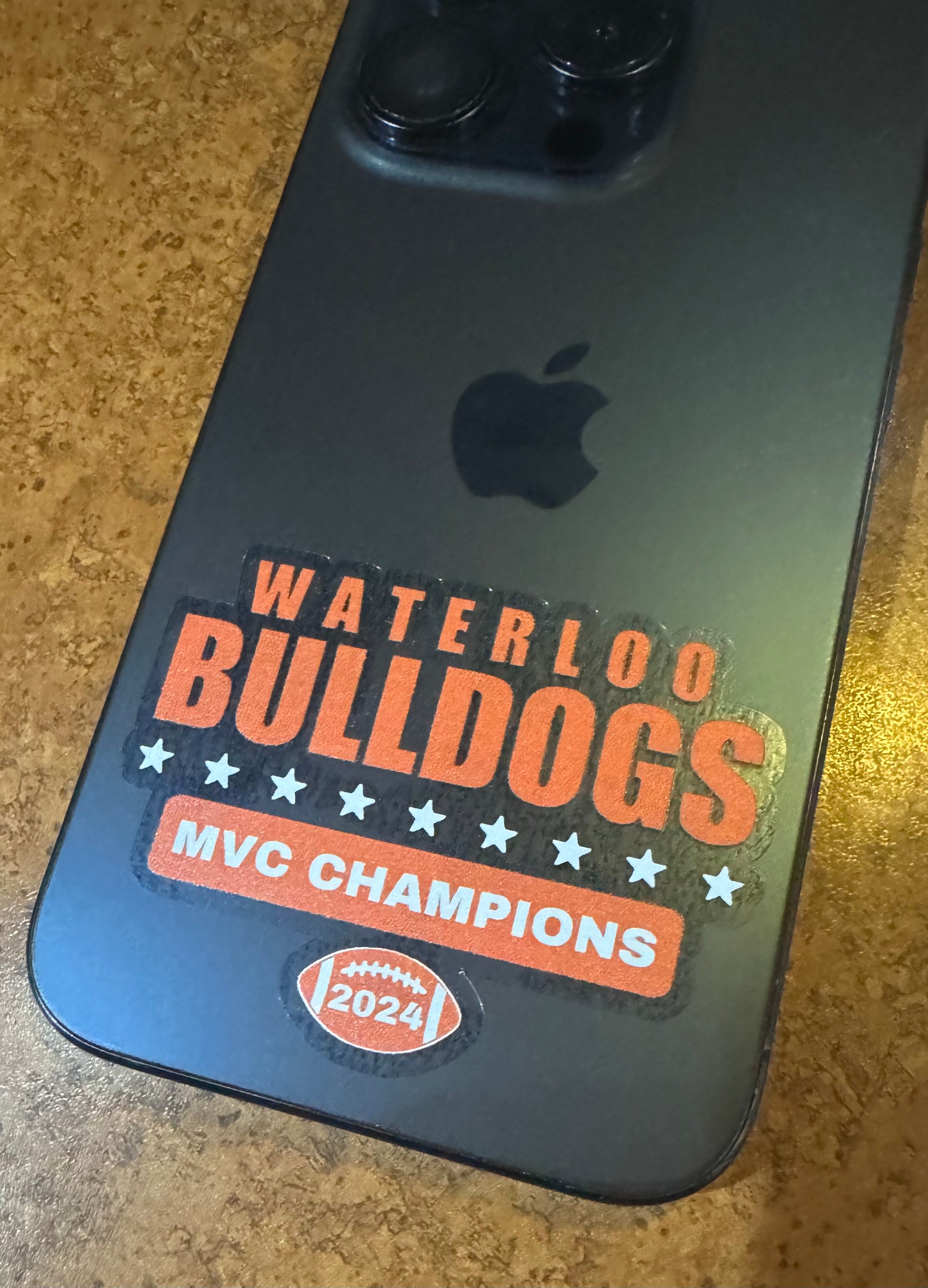 Waterloo Bulldogs 2024 MVC Champions Sticker