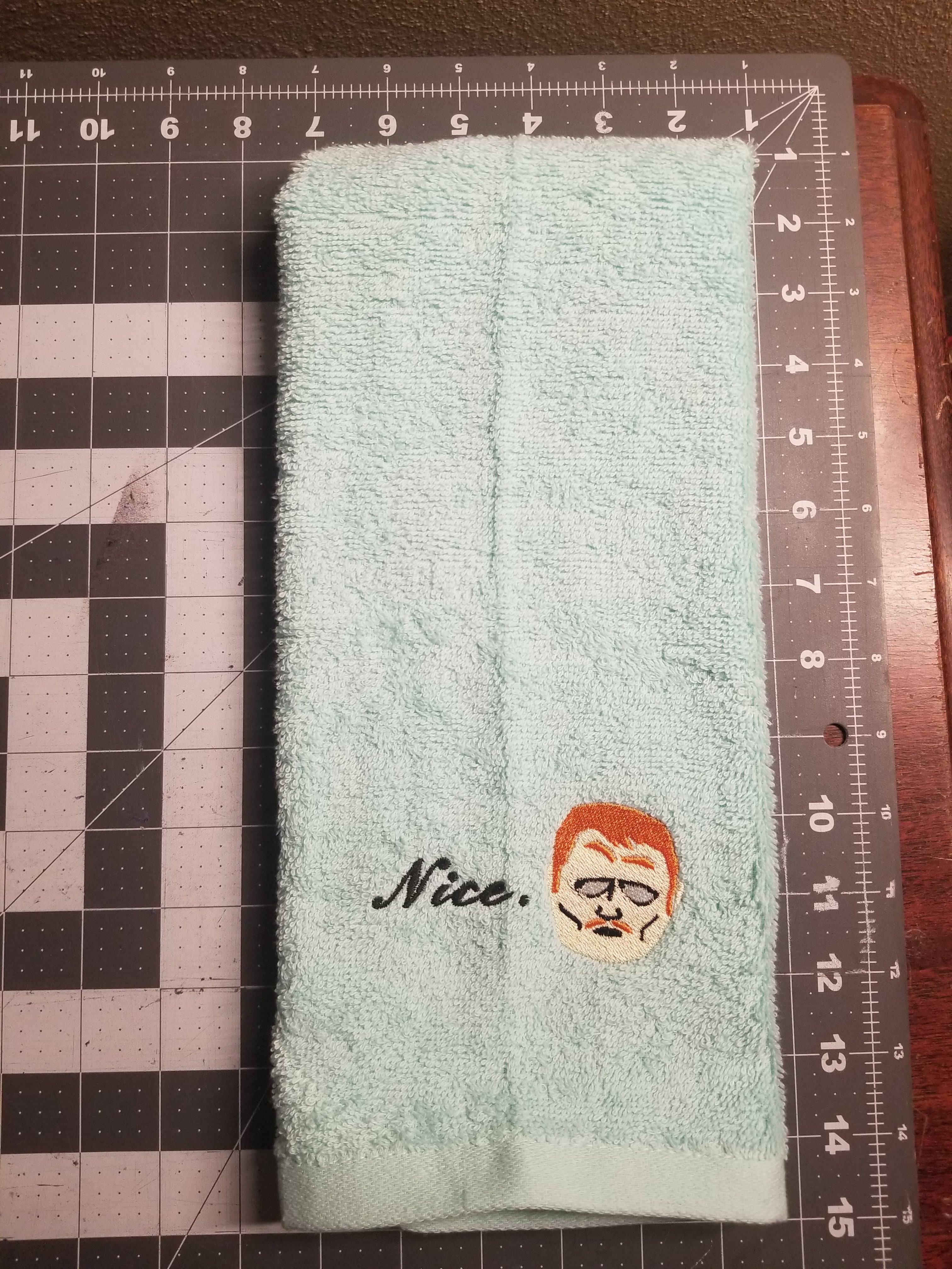 Nice Meme Embroidered Kitchen Towel