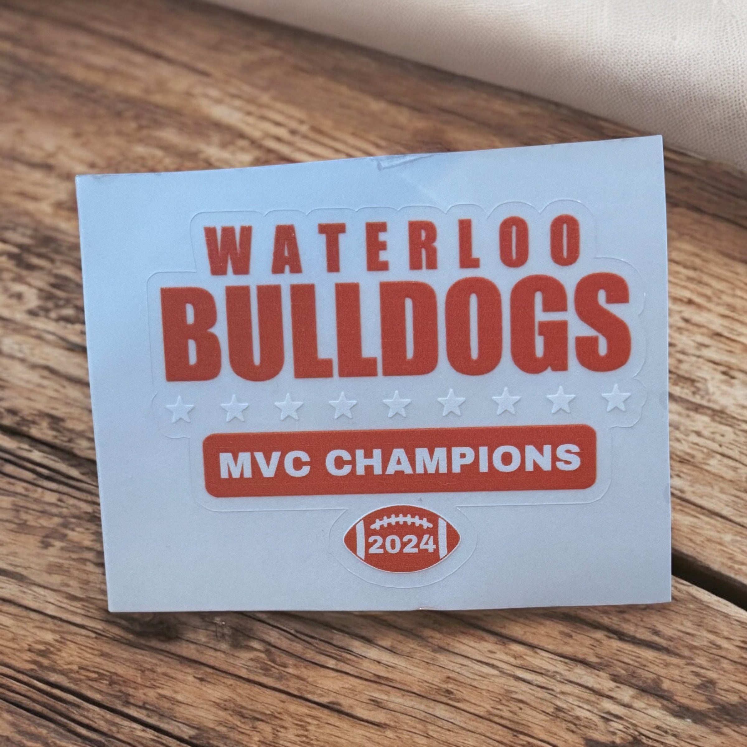 Waterloo Bulldogs 2024 MVC Champions Sticker