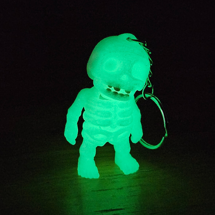 Glow Skeleton 2-keychain