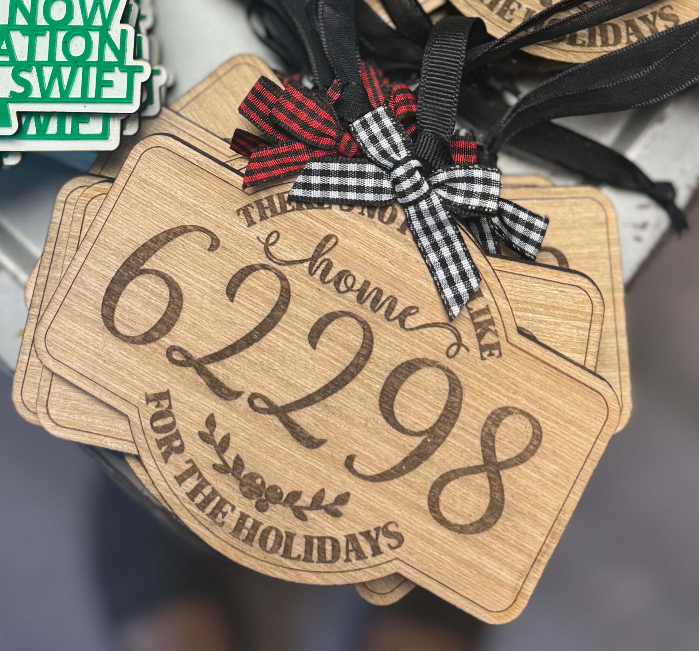 Custom Home For the Holiday Zip Code Ornament