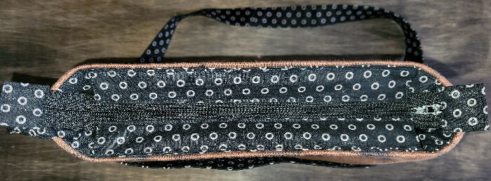 Brown and Black Dotted Purse