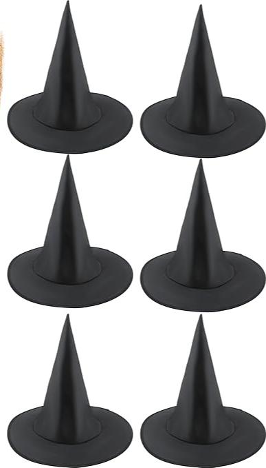 Standard Witch Hats - Color & Black