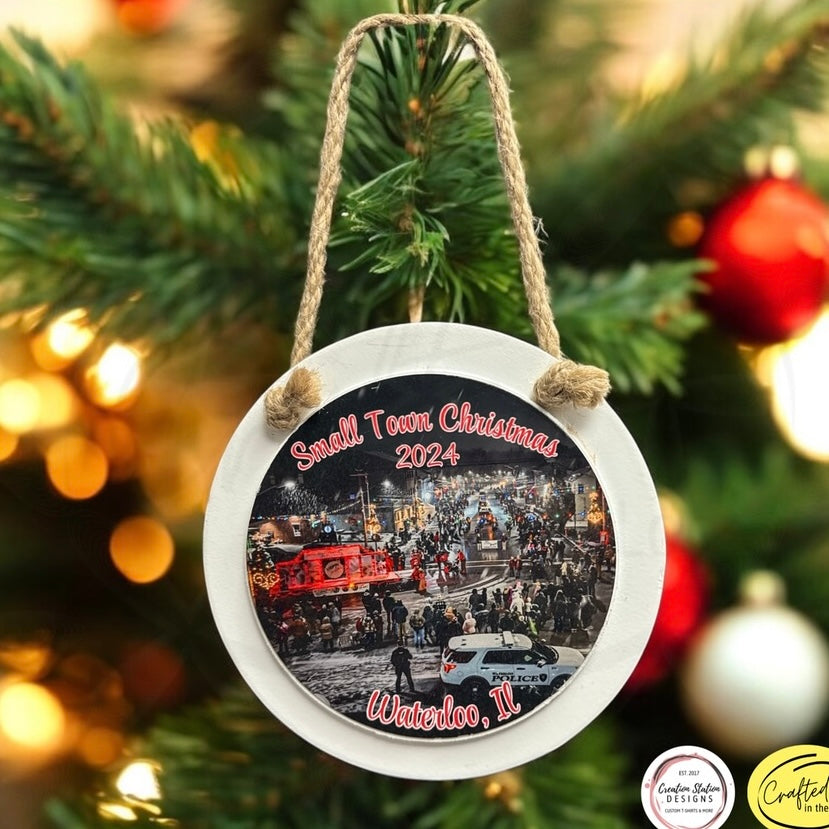 Small Town Christmas Downtown Waterloo, IL GLOW Parade 2024 Ornament