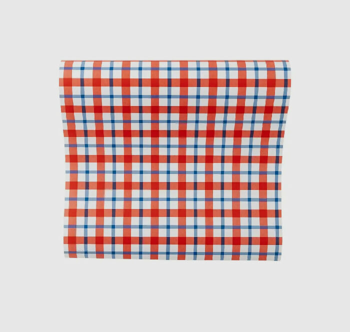 Americana plaid table runner