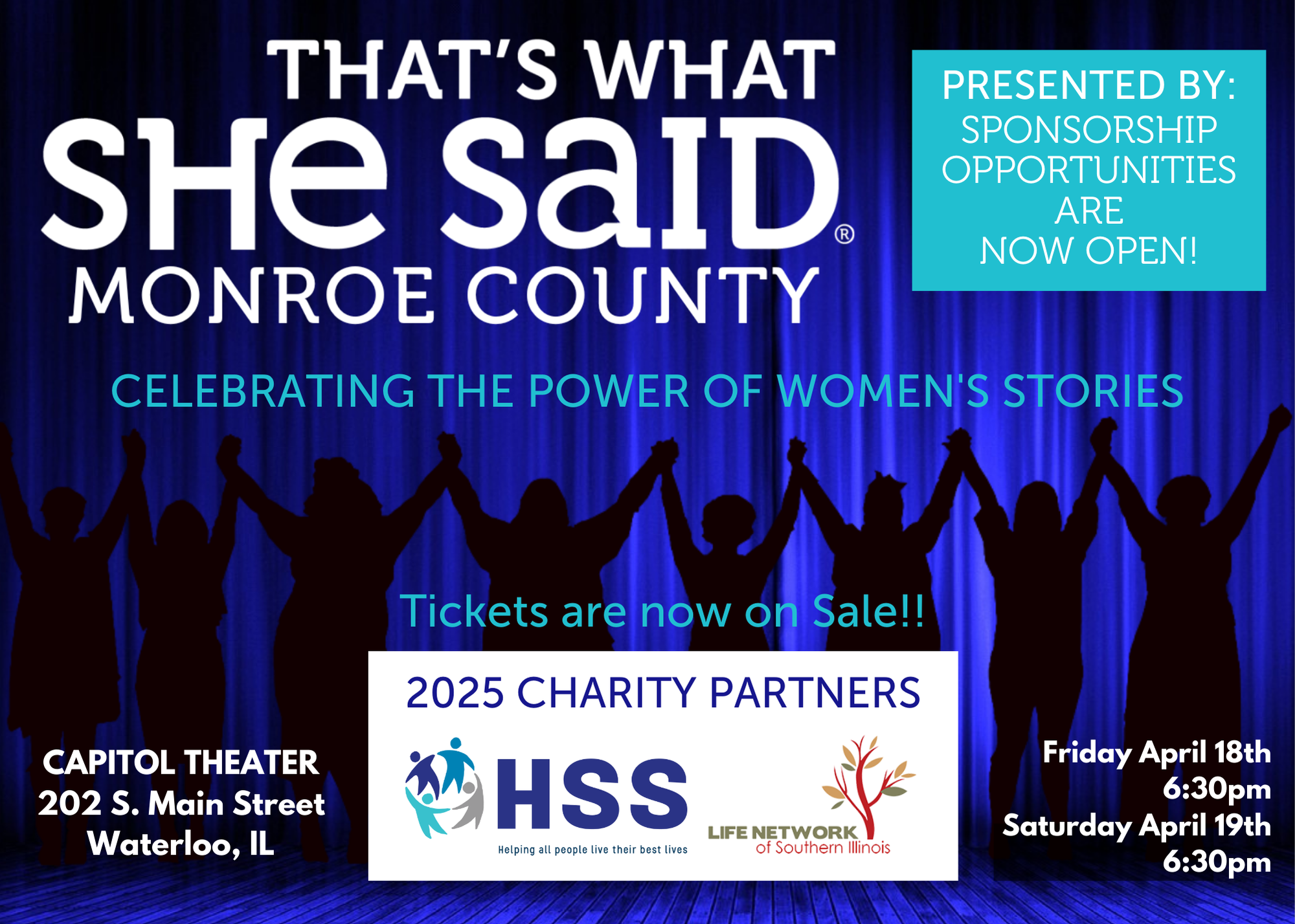 That's What She Said Monroe County - Saturday Show - Human Support Services Night