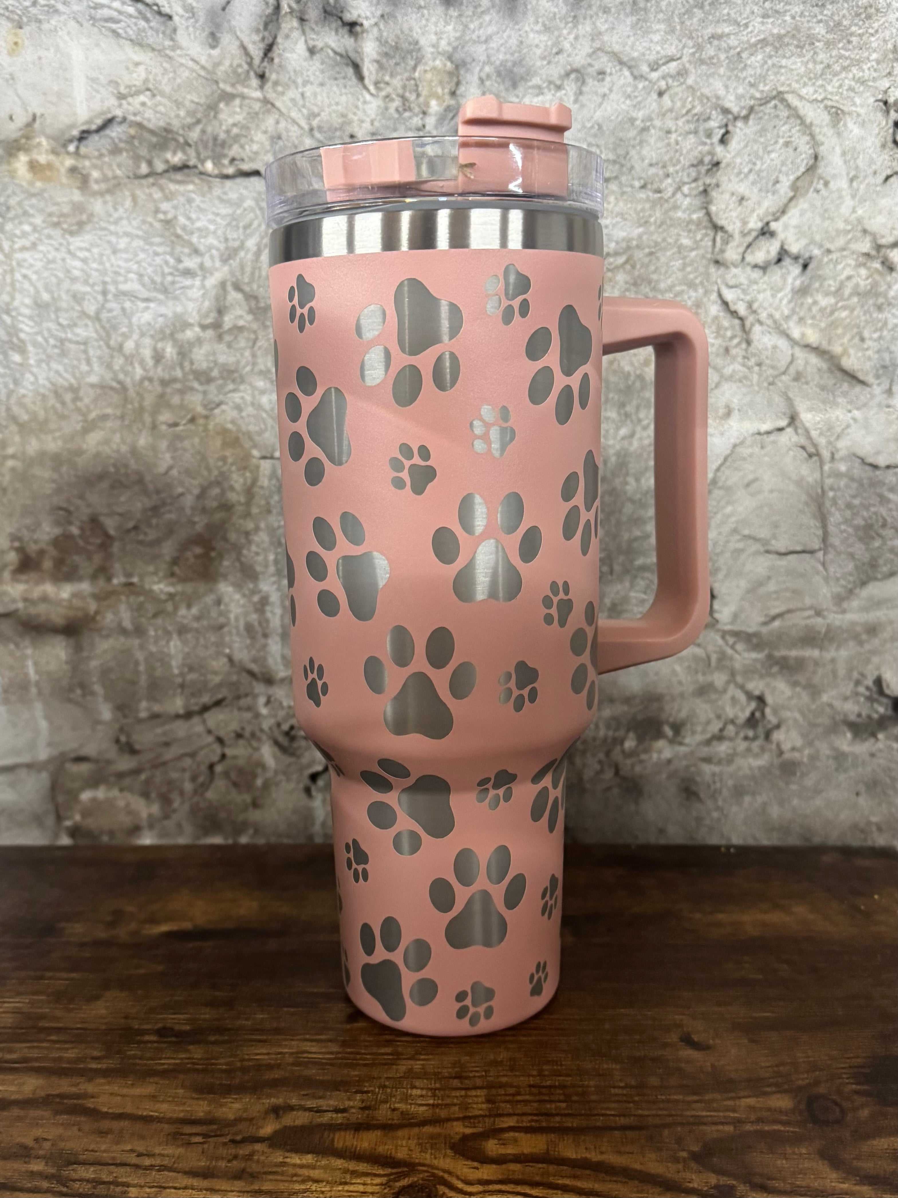 40oz Tumbler - Paw Thirst Quencher - Stanley Inspired