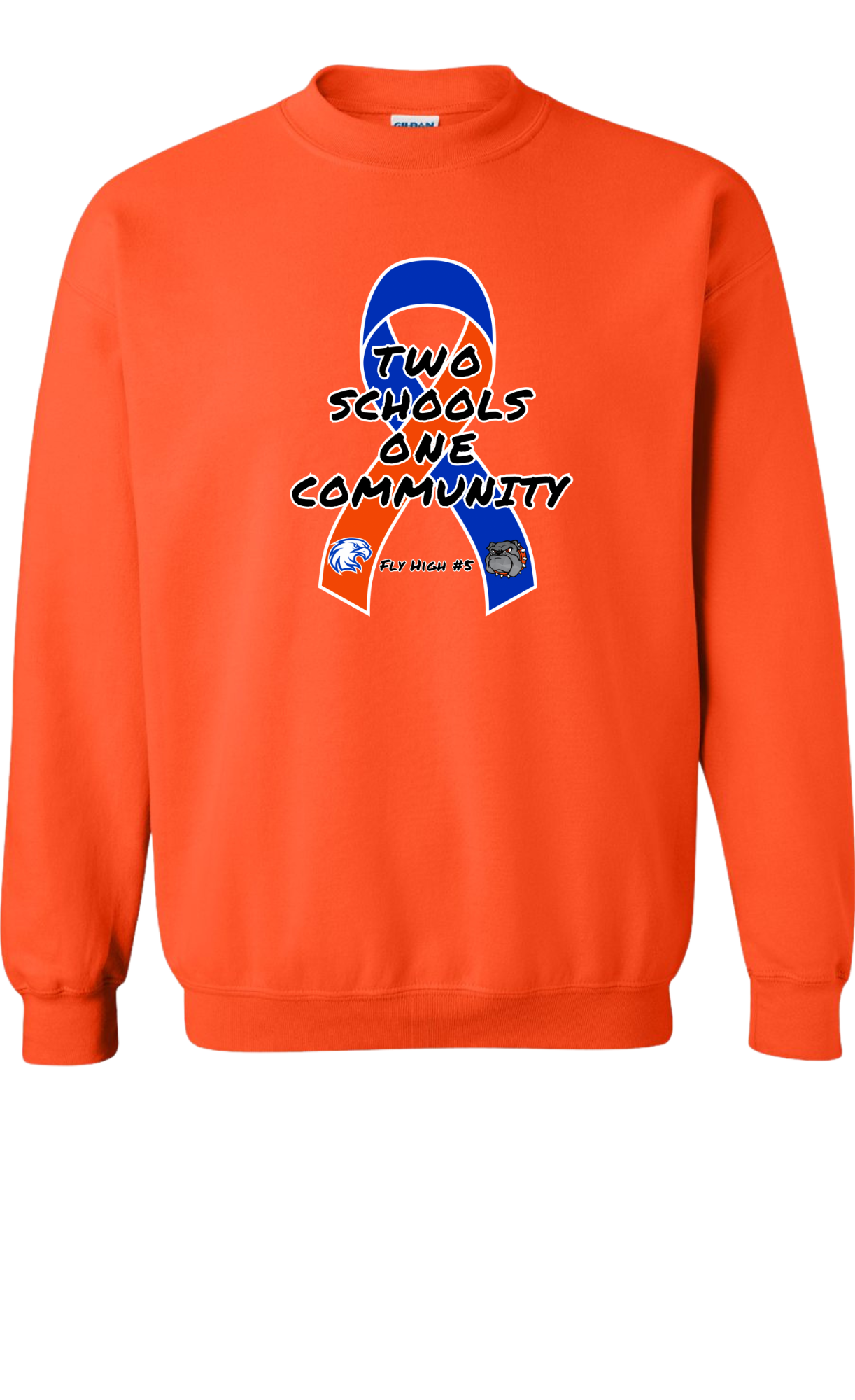 In store only now - Orange Top - All Styles - Two Schools - One Community