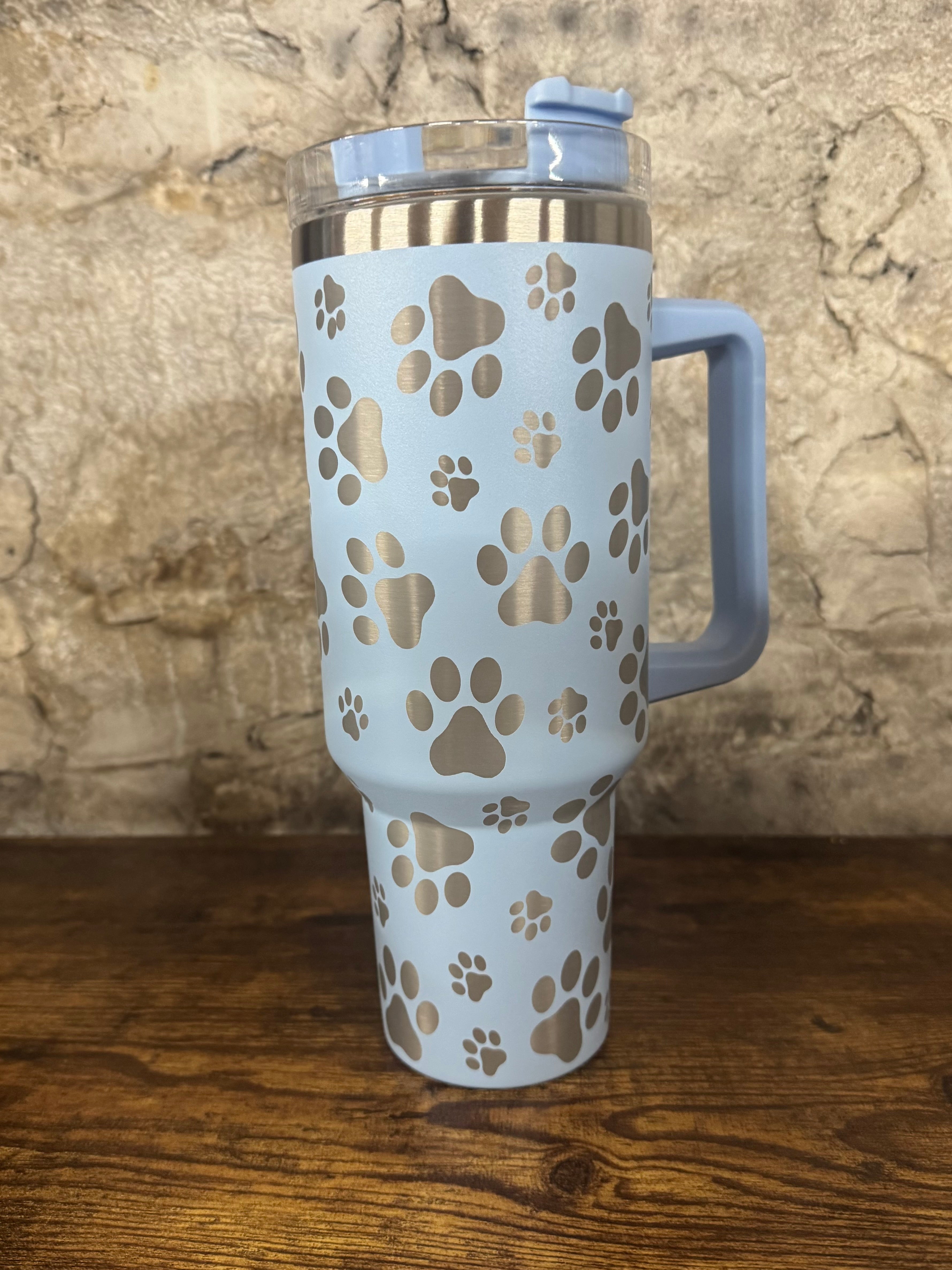 40oz Tumbler - Paw Thirst Quencher - Stanley Inspired