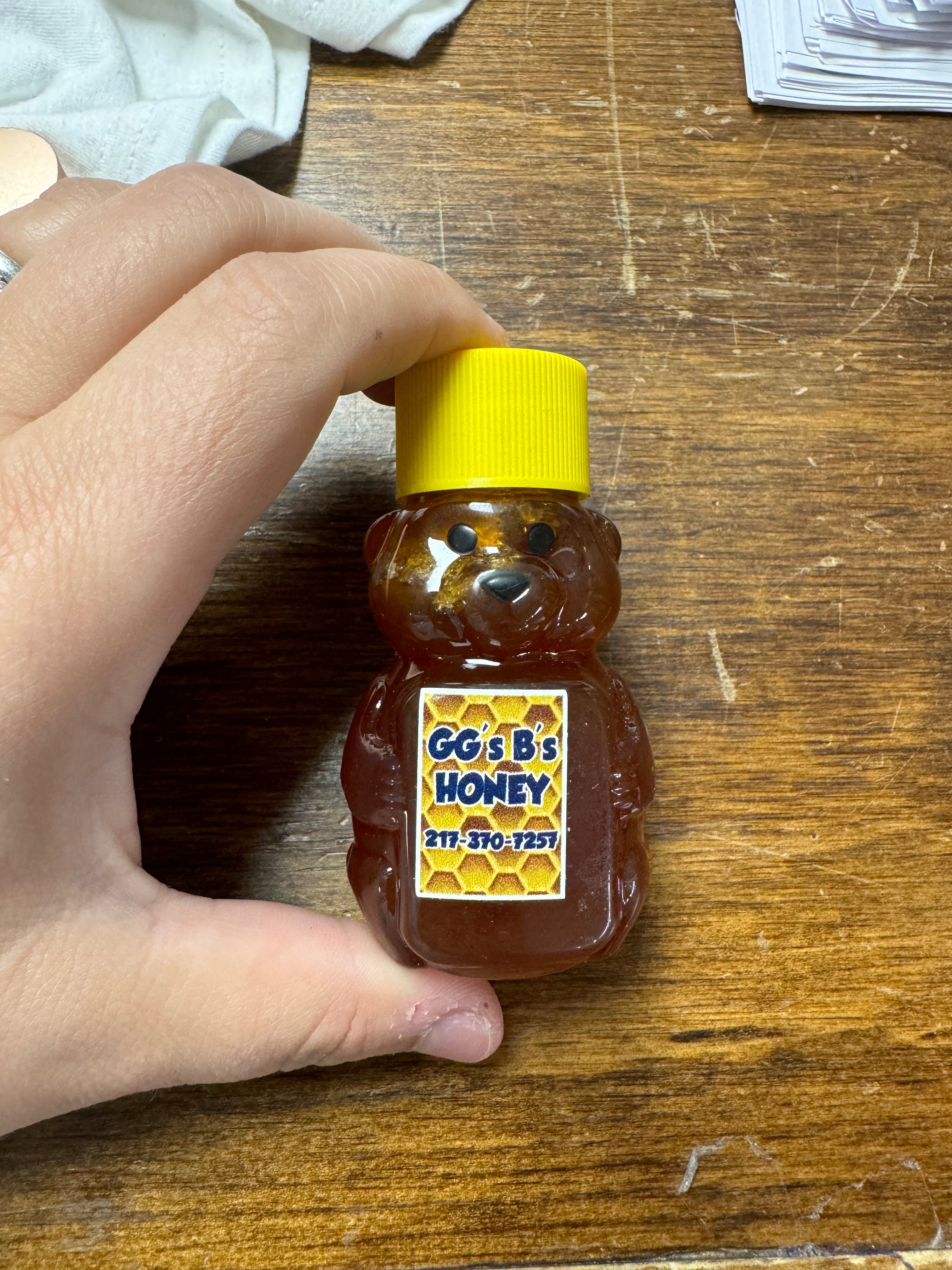 GG’s B’s Local Honey Sample Size