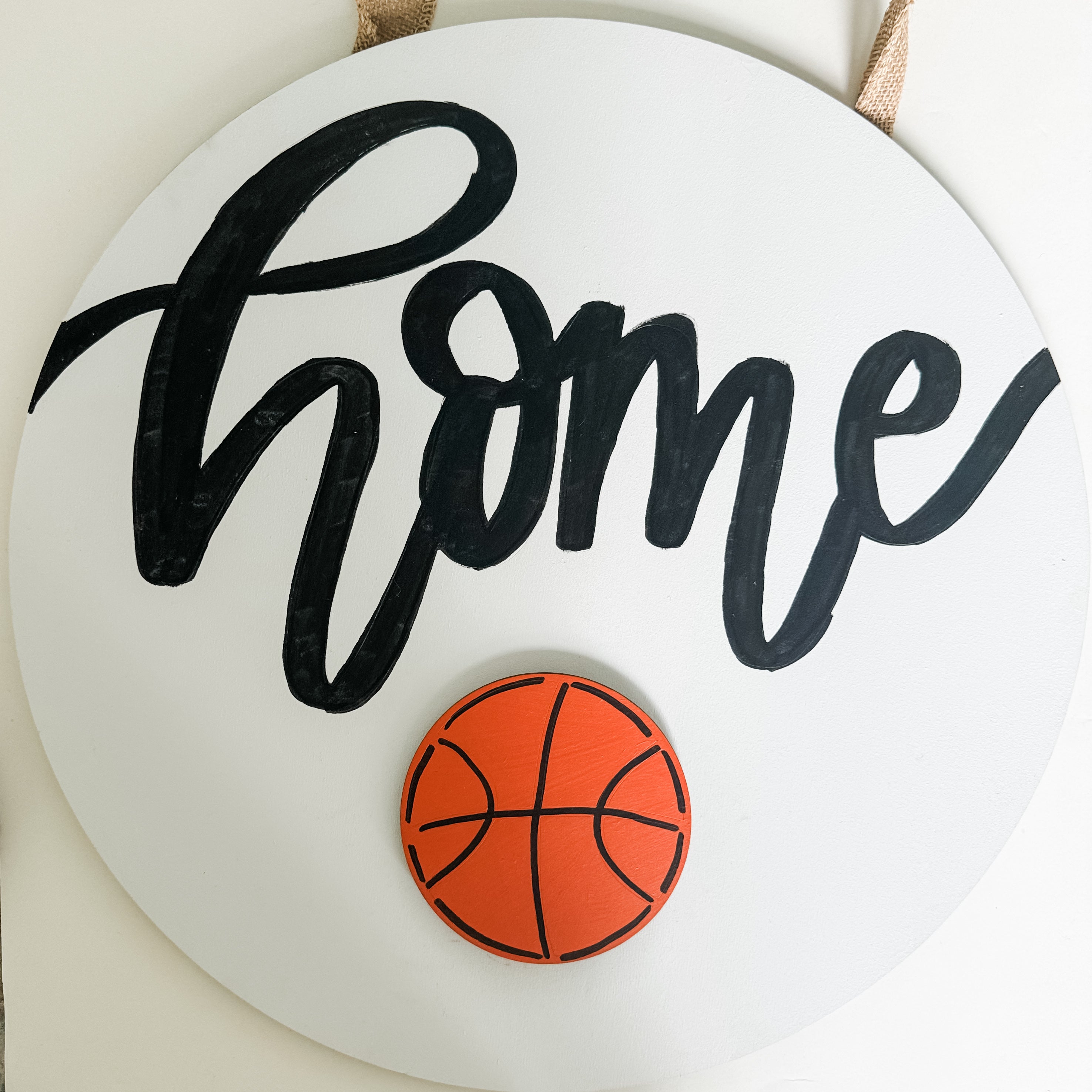 Hand-Painted Basketball Interchangeable Piece