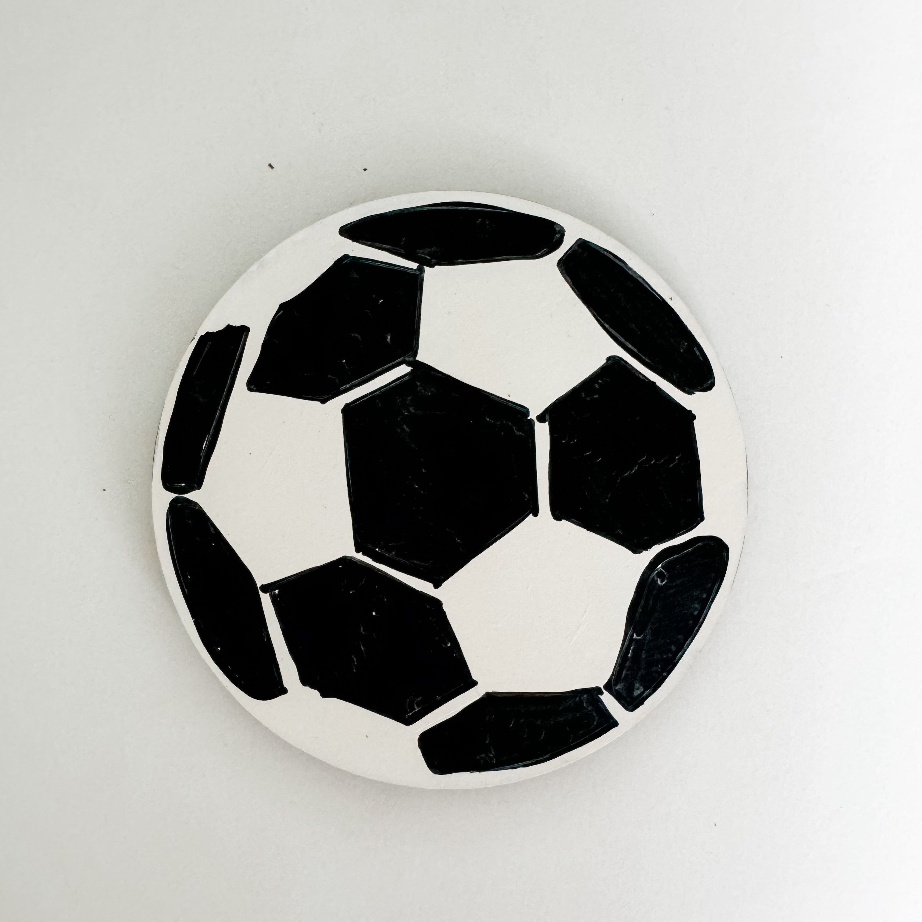 Hand-Painted Soccer Ball Interchangeable Piece