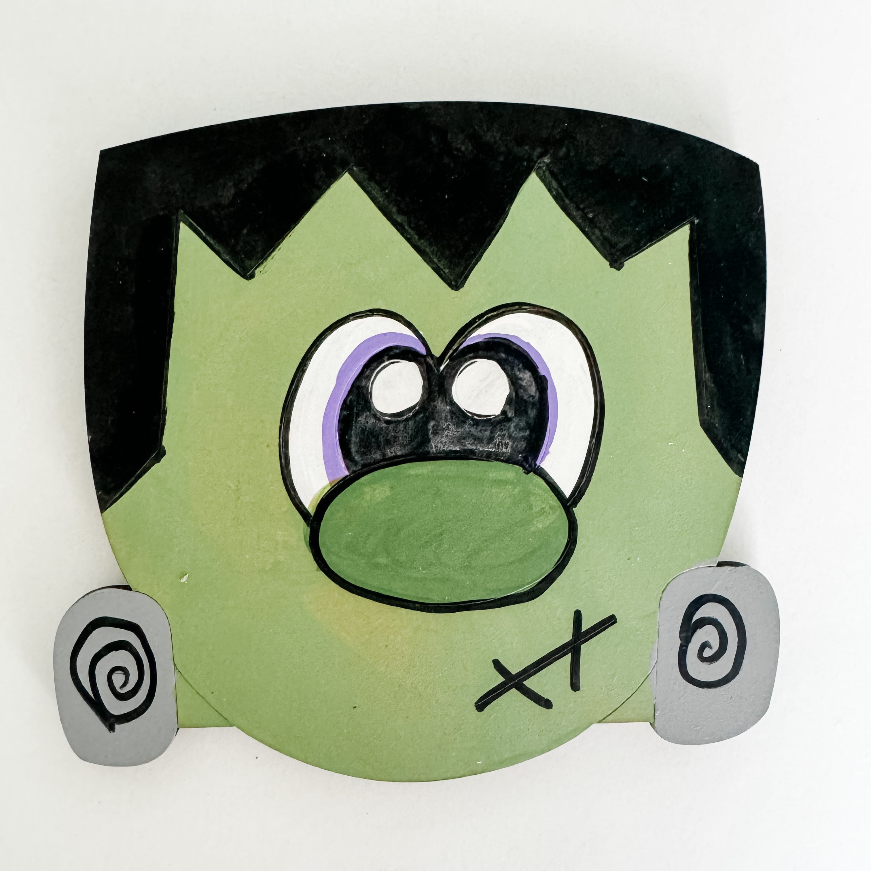 Hand-Painted Frankenstein Interchangeable Piece