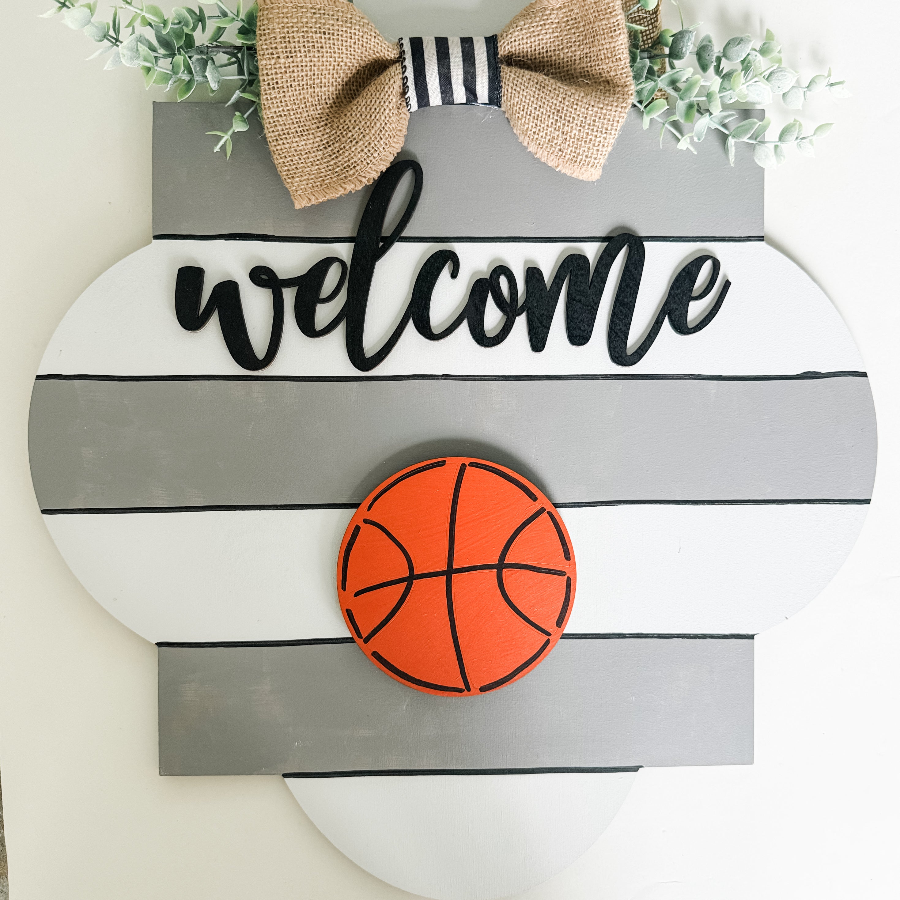 Hand-Painted Basketball Interchangeable Piece