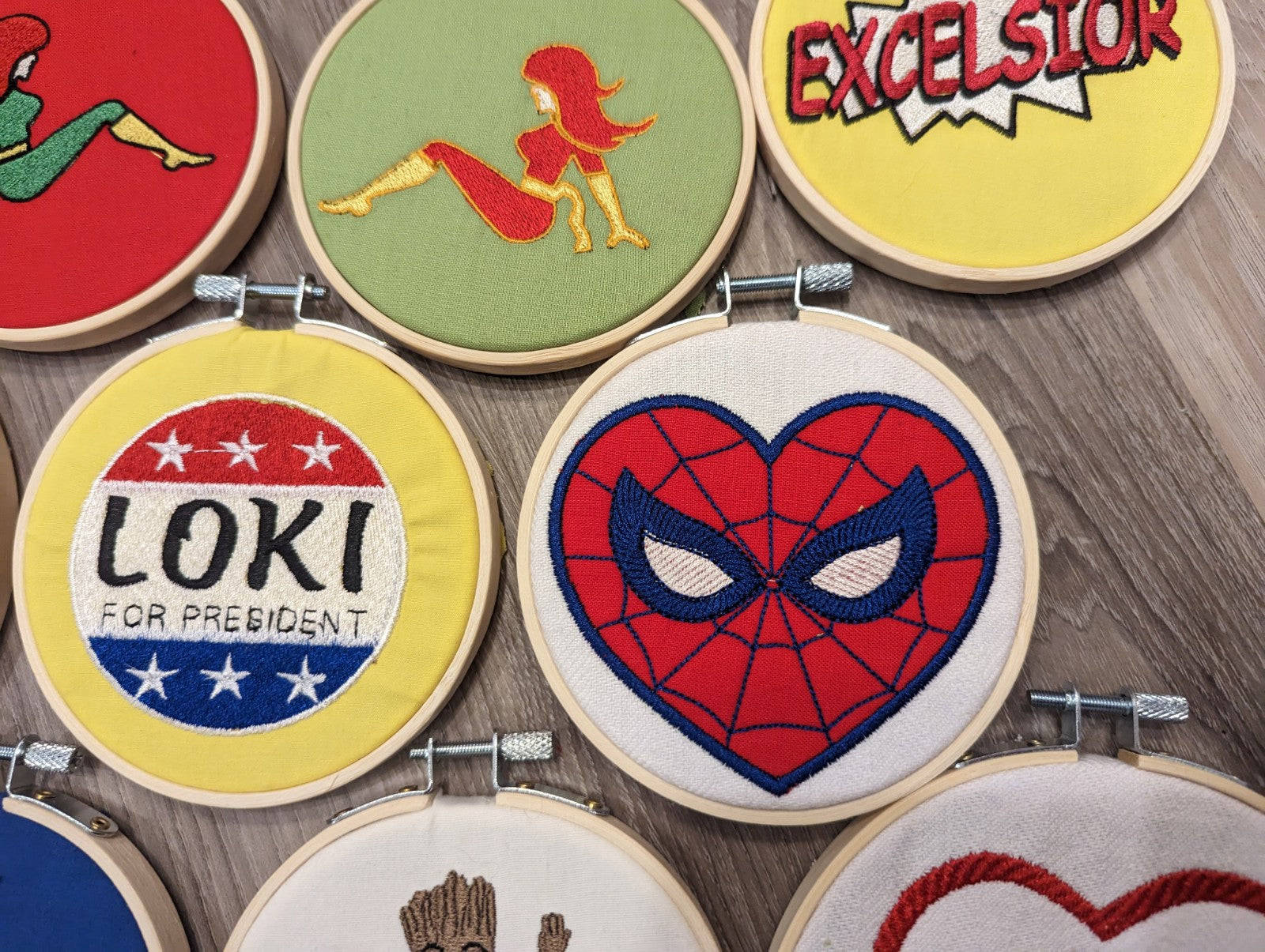 Spider-Verse Embroidered Wall Hangers