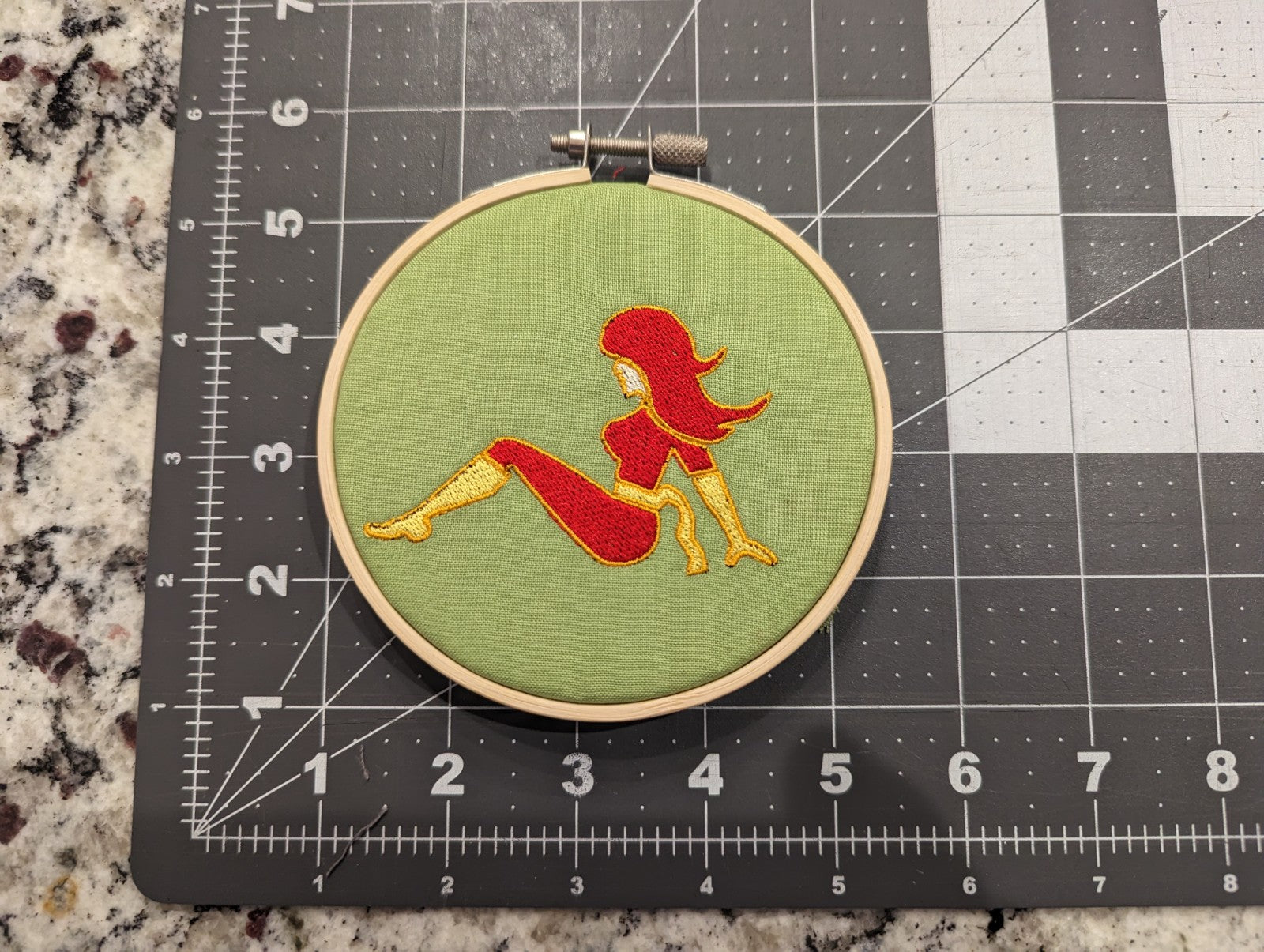 Dark Phoenix Mud Flap Girl Wall Hanger