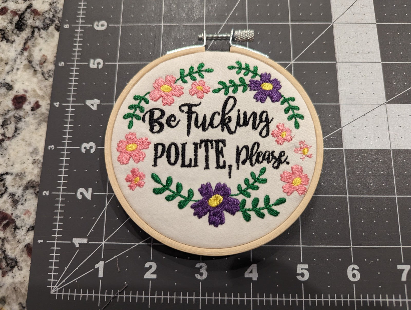 Be F-ing Polite, Please Wall Hanger