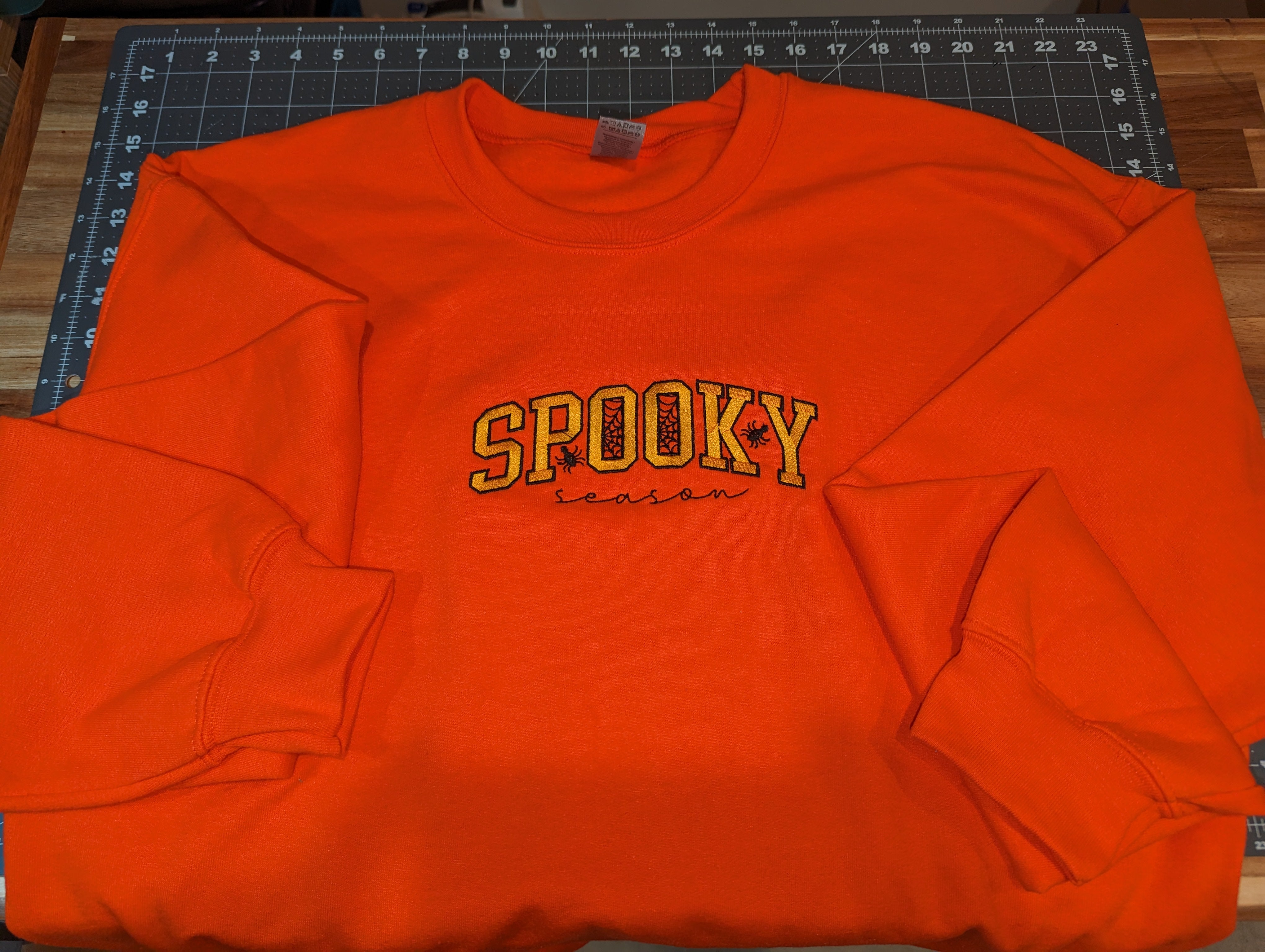 Spooky Season Embroidered Crewneck Sweatshirt