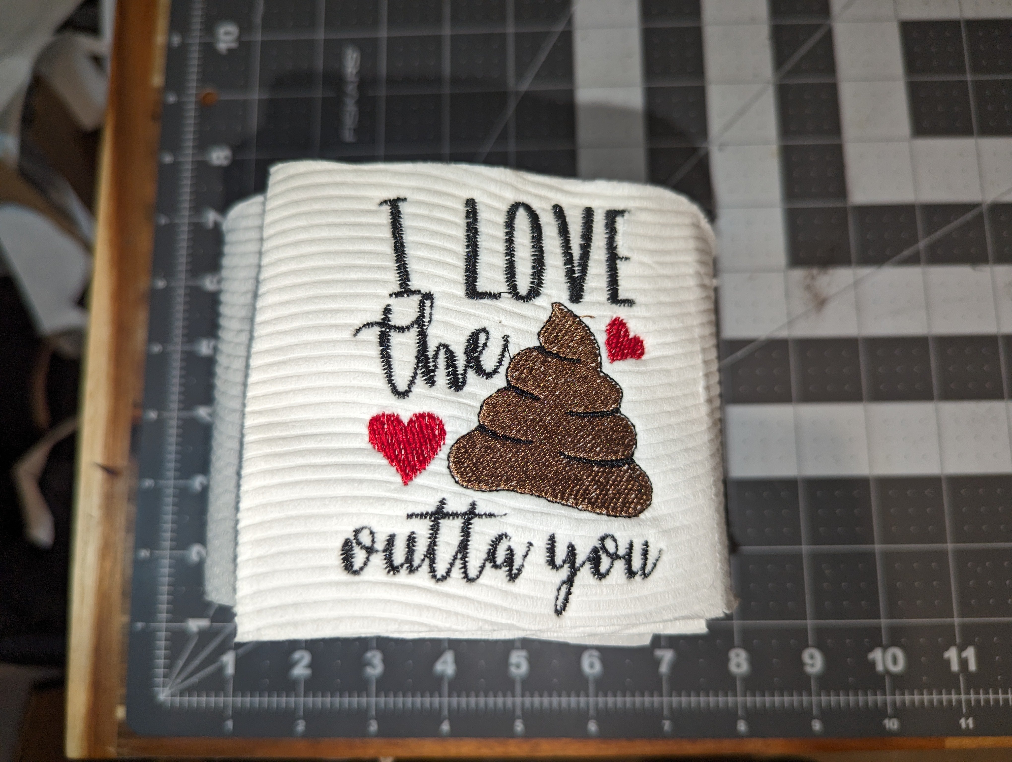 Embroidered Toilet Paper Gift Set