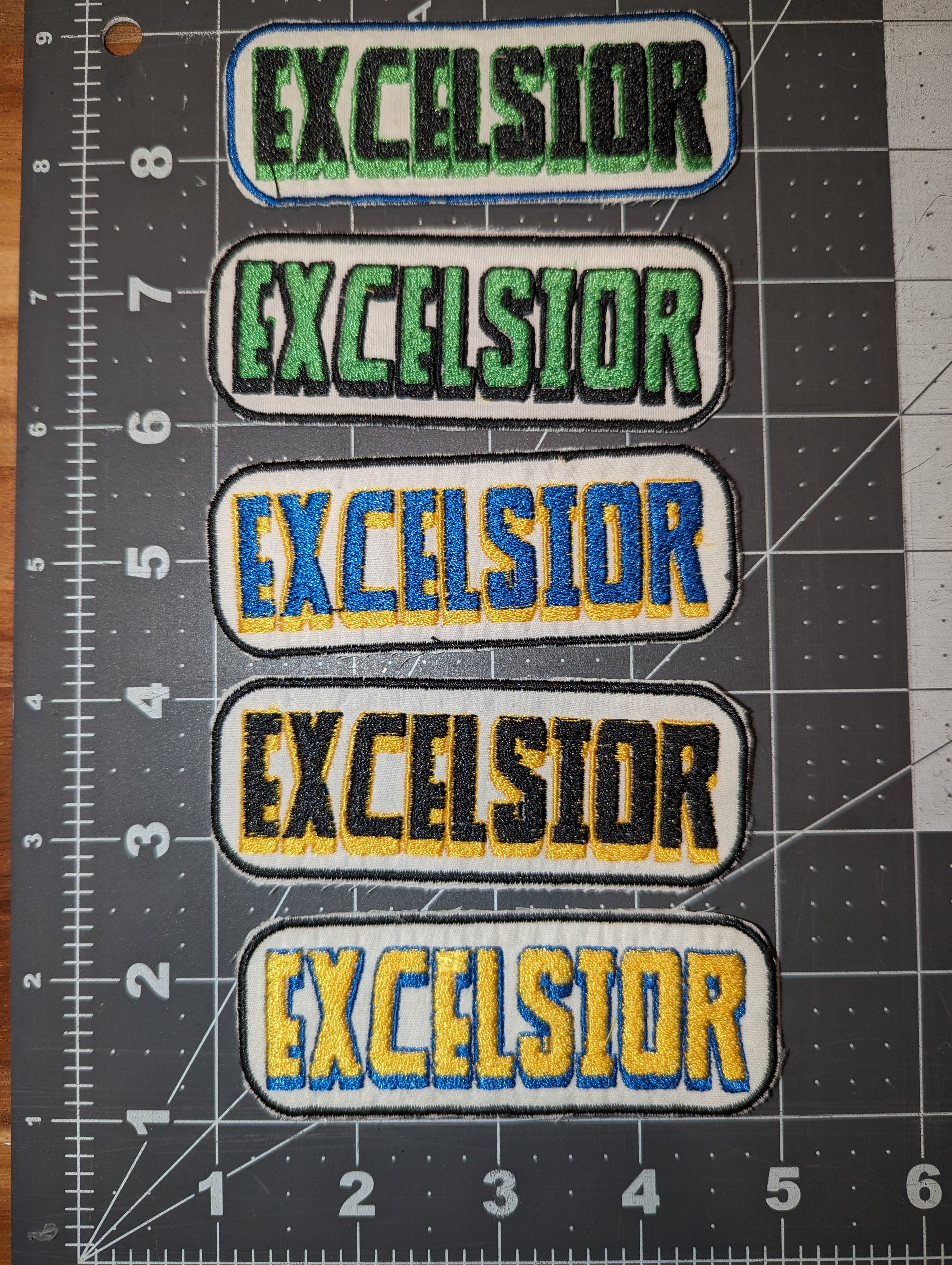 Excelsior Logo Iron On Patch