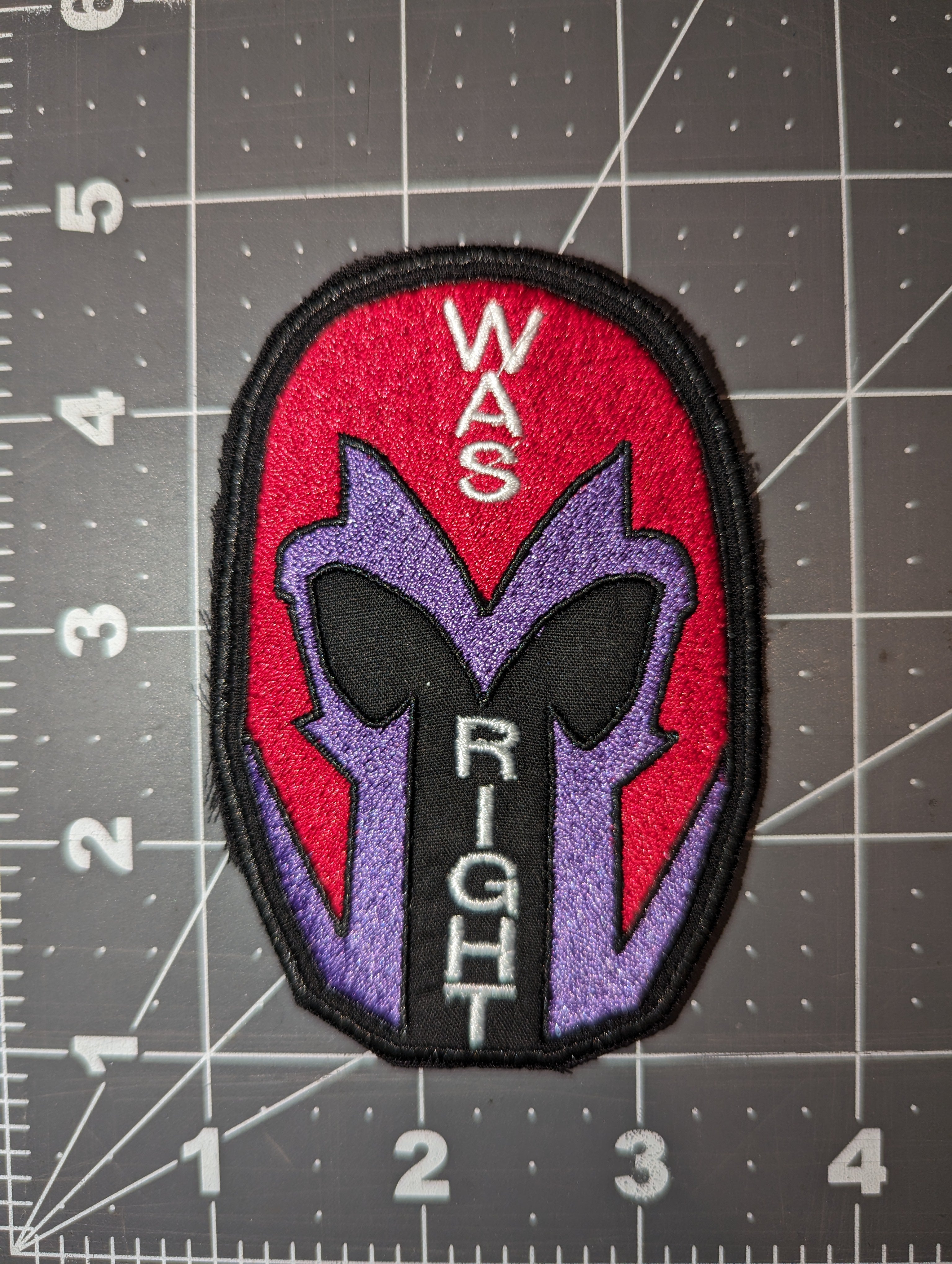 Minimalist Villain Face Iron On Patches