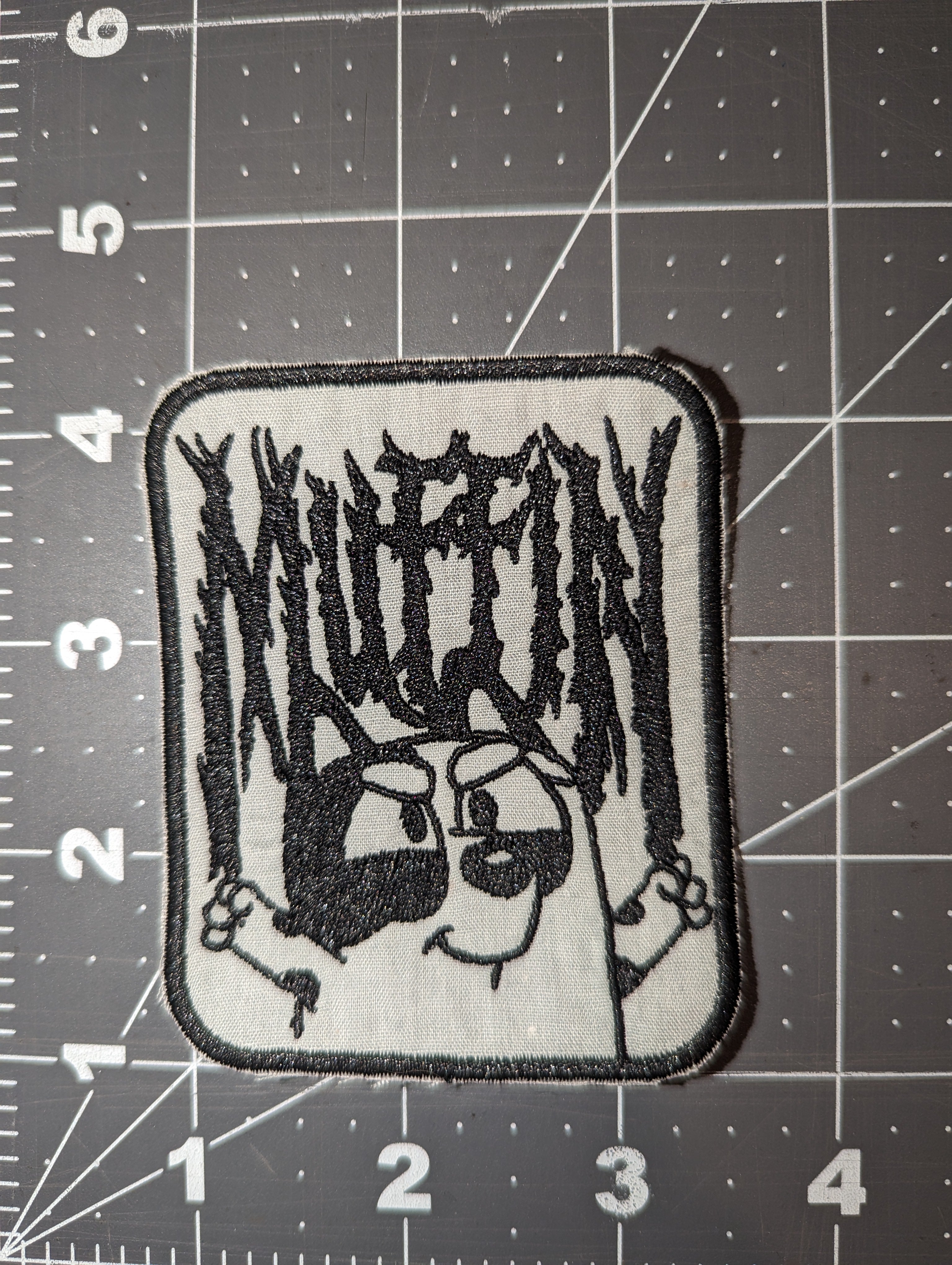 Muffin (Bluey) Metal Font Iron On Patch