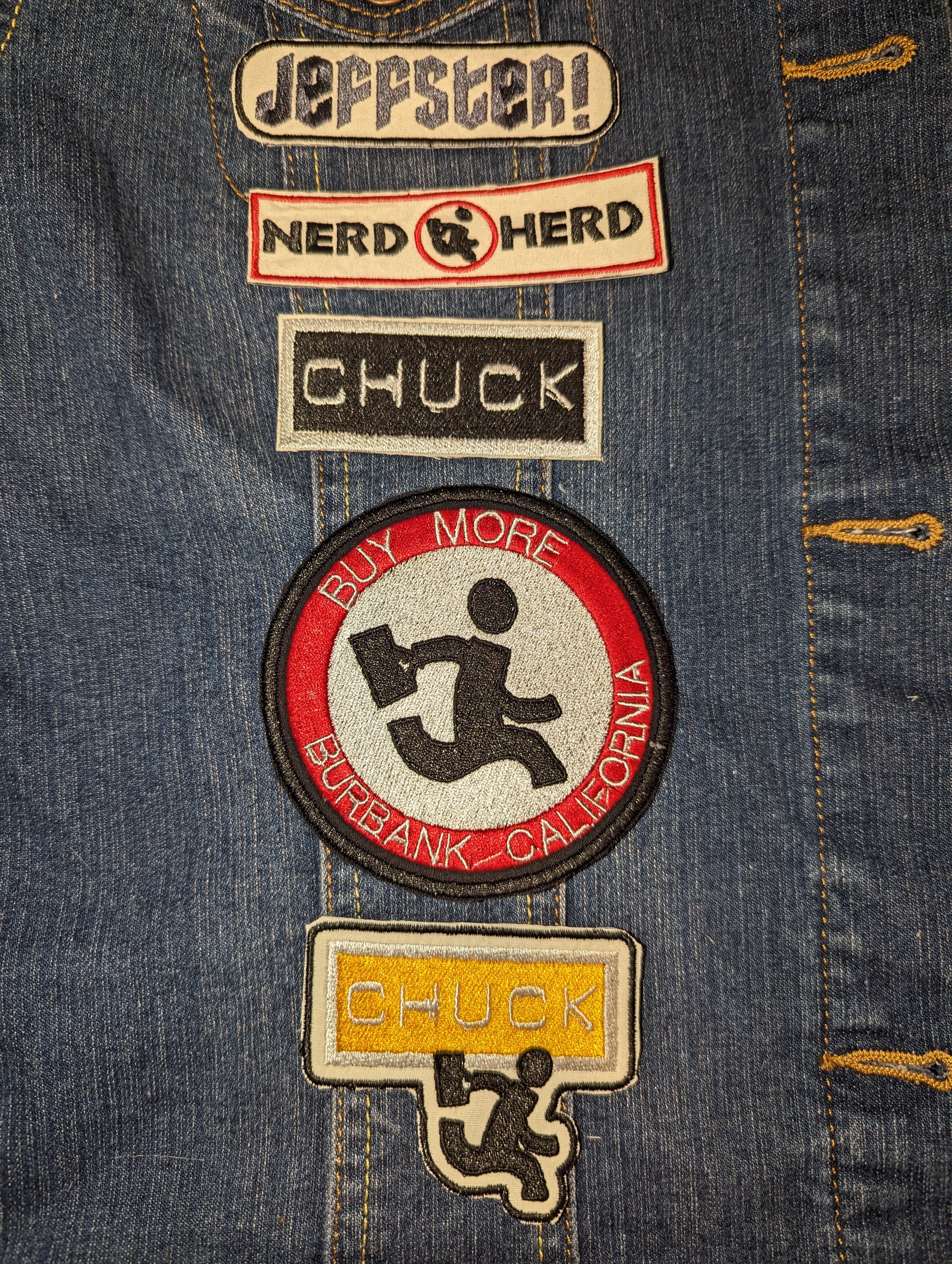 Chuck (TV Show) Iron On Patches