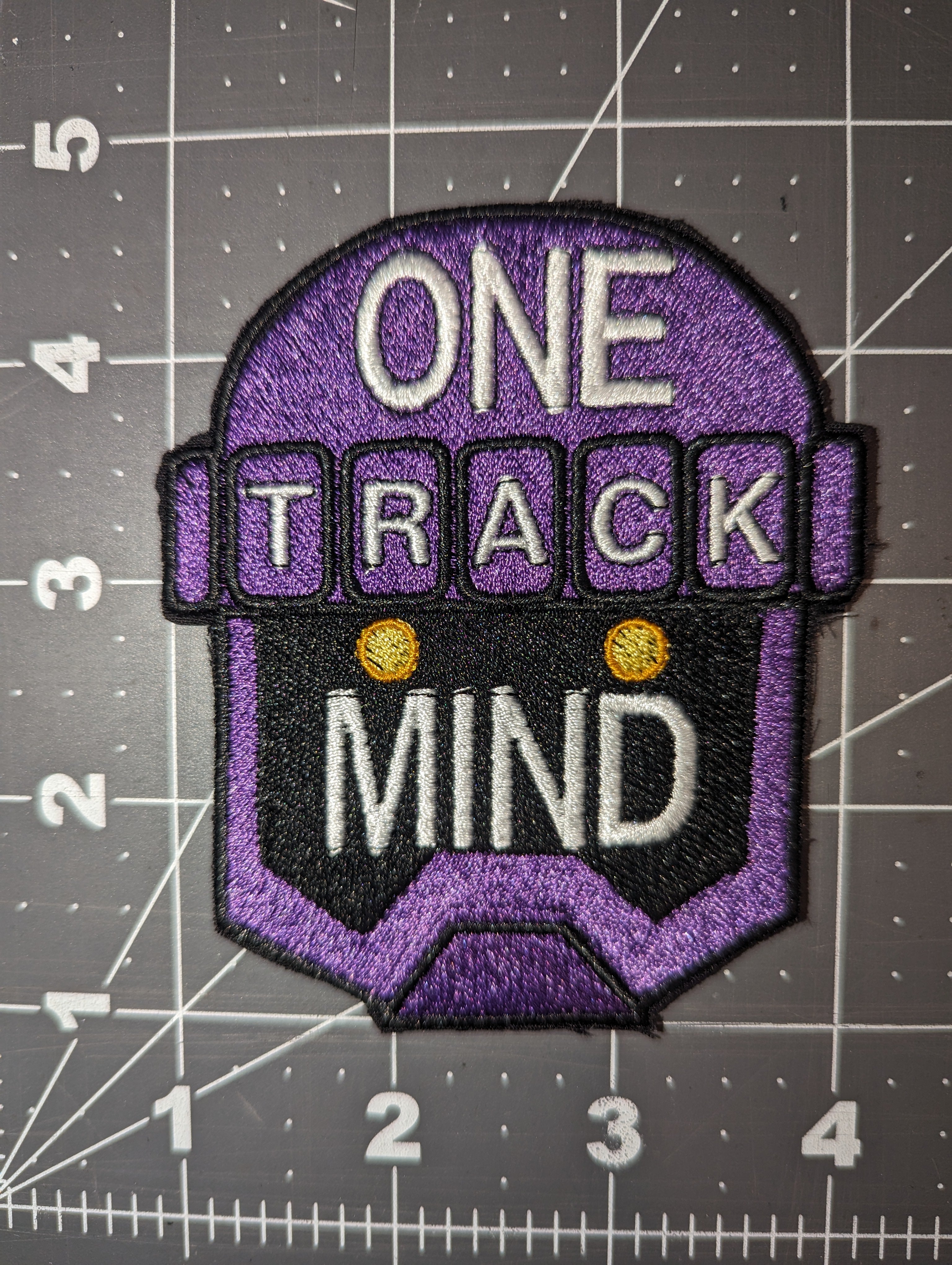 Minimalist Villain Face Iron On Patches