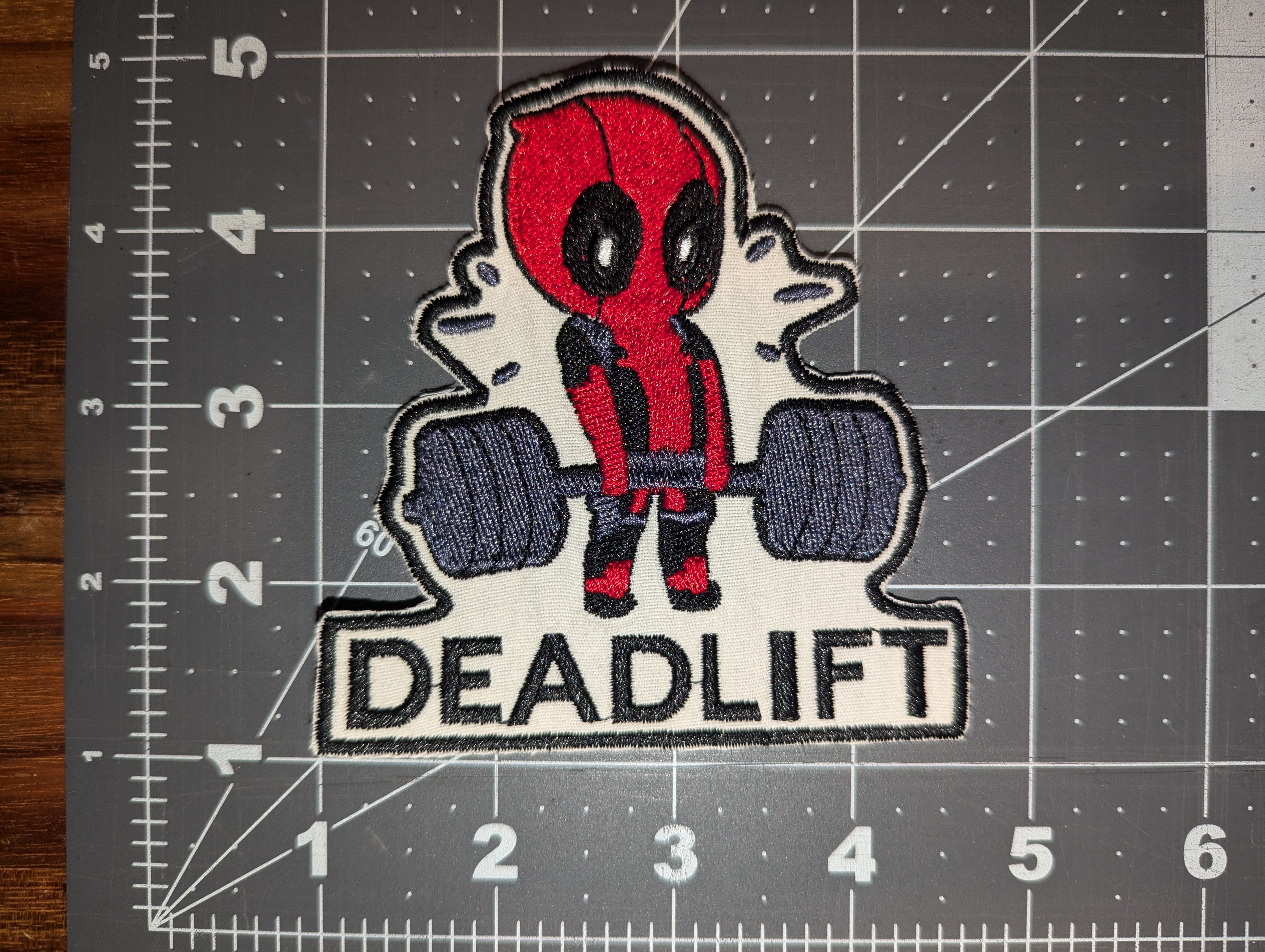 Deadlift Iron On Patch