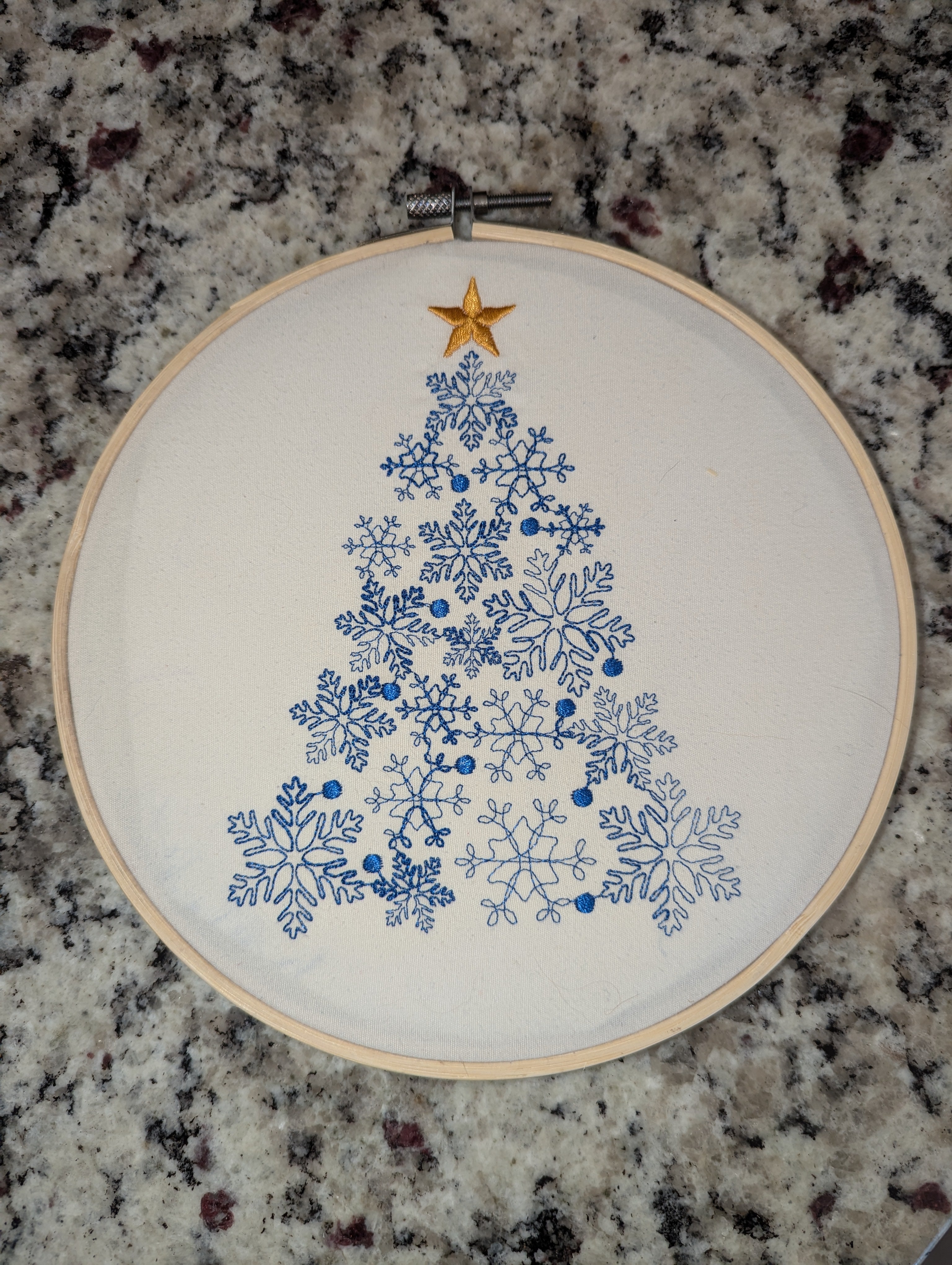 Snowflake Christmas Tree Wall Hanger