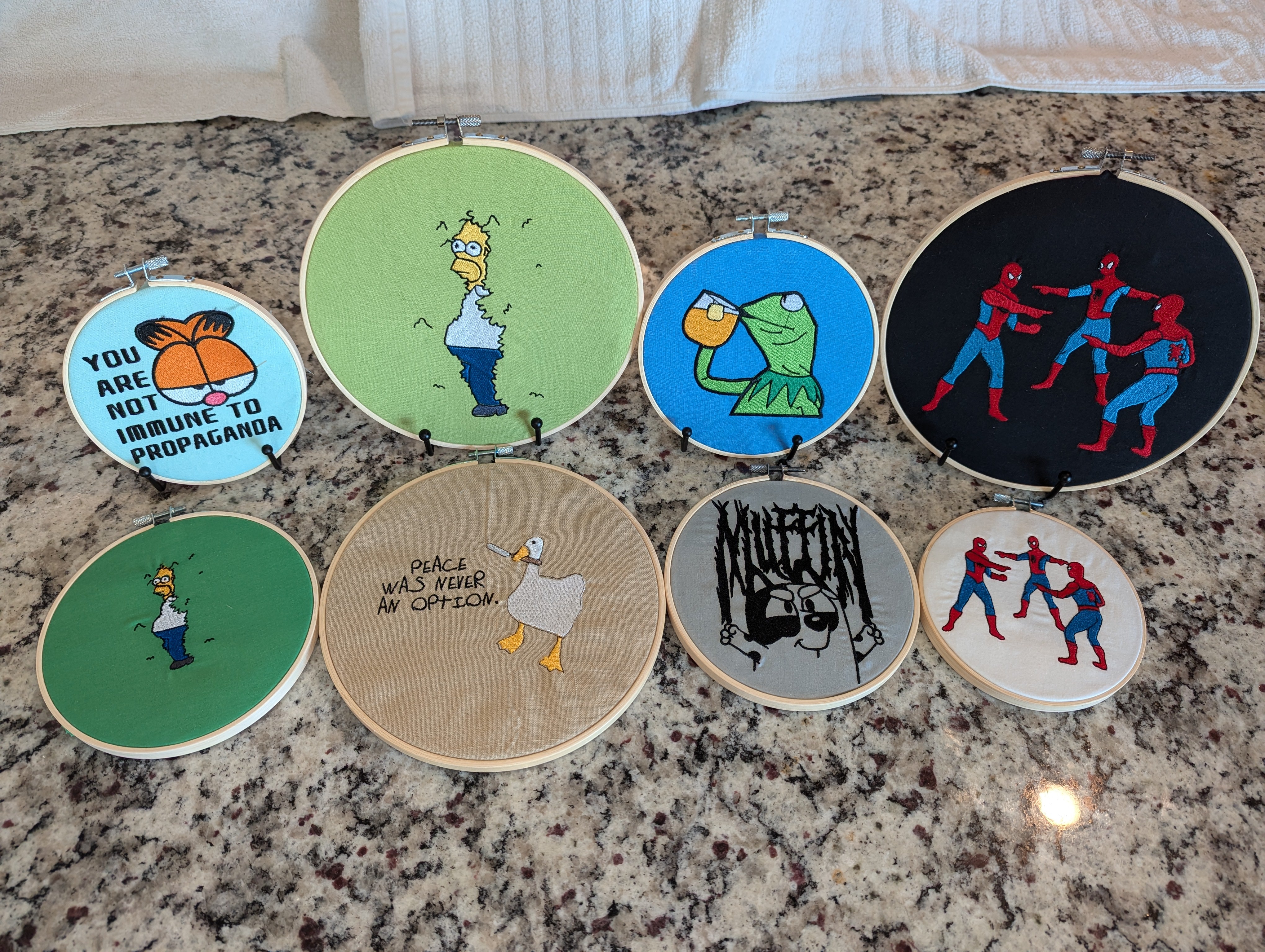 3 Spider-Man Embroidered Wall Hanger