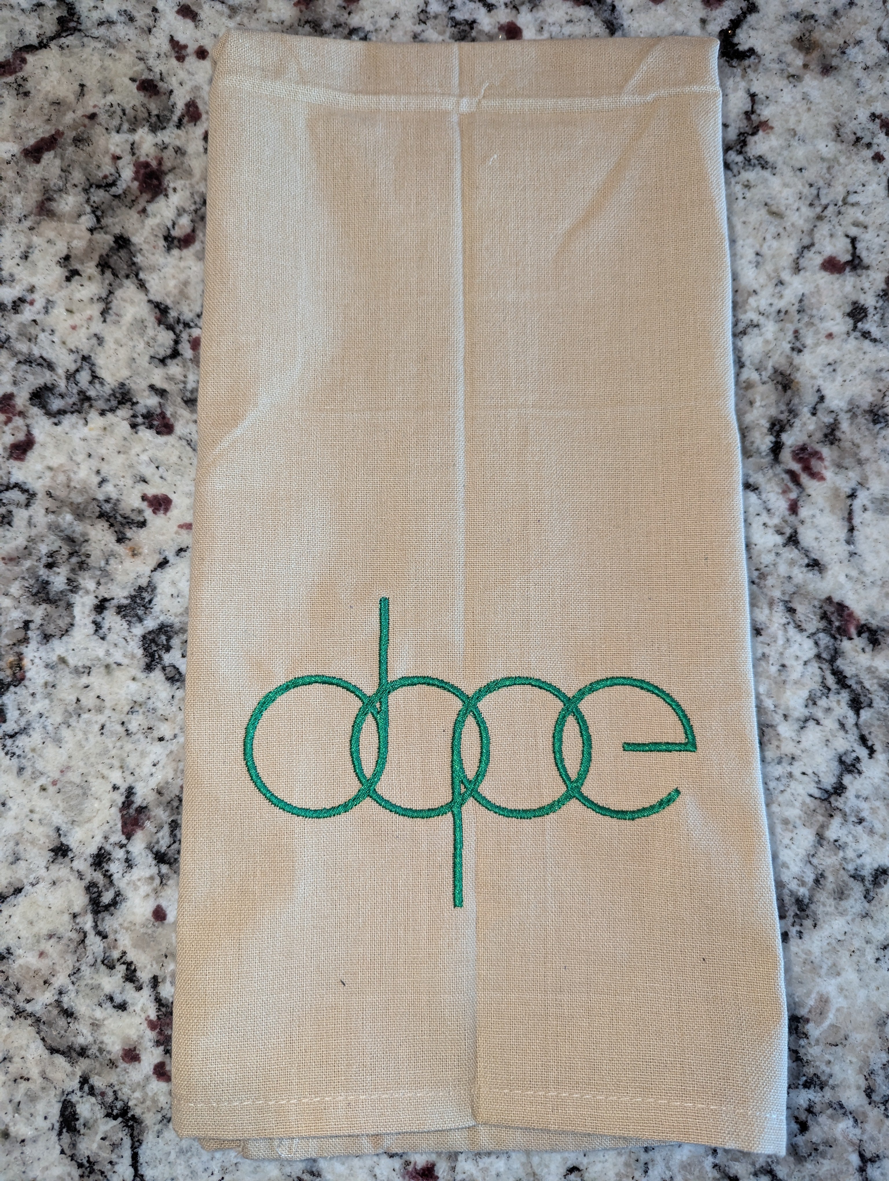 Dope Embroidered Kitchen Towel