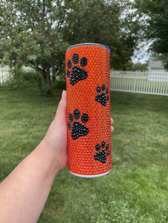 Bulldogs Rhinestone Tumbler, 20 oz