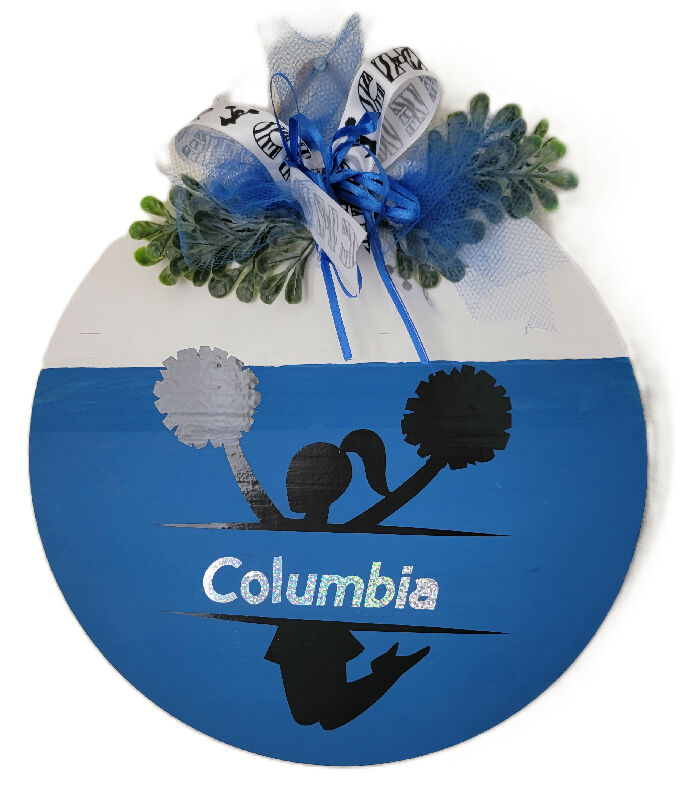 Columbia High School Cheerleader Door Hanger