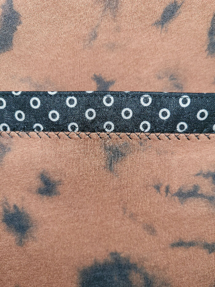 Brown and Black Dotted Purse