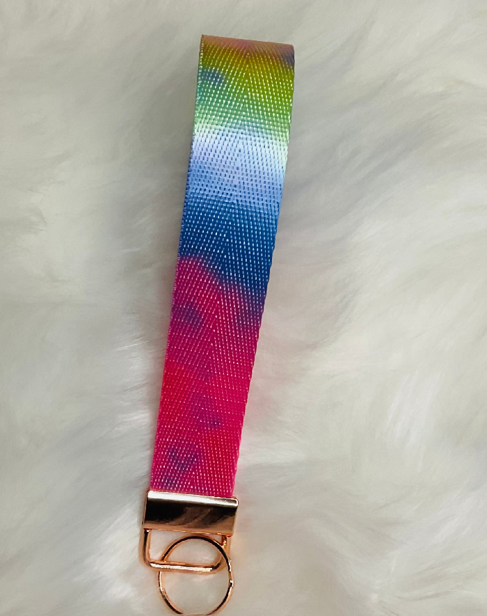 Tie Dye Keychain Wristlet