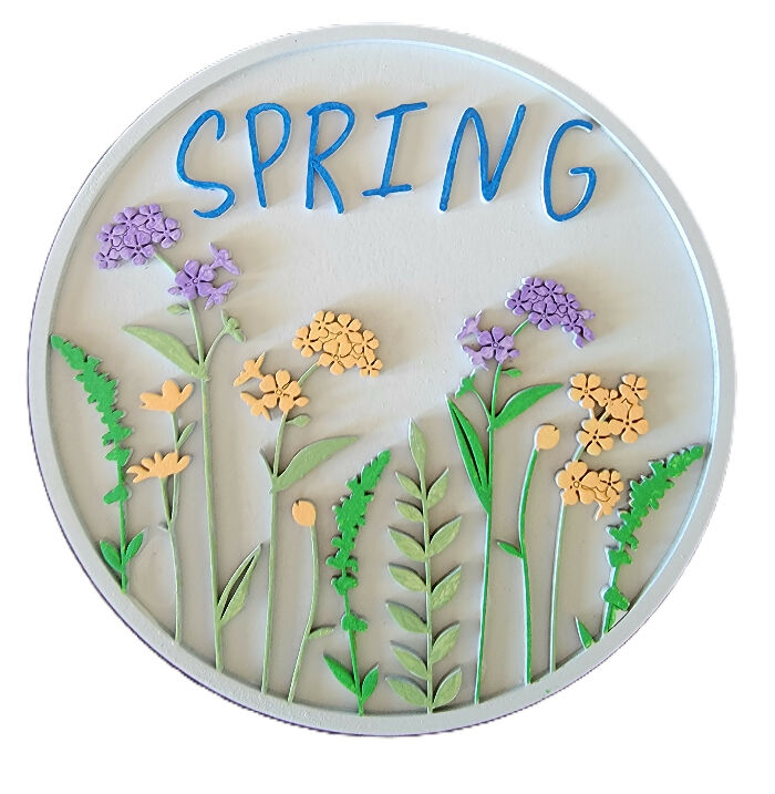 Colorful Spring Plaque