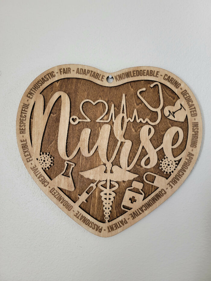 Nurse Heart Wall Plaque