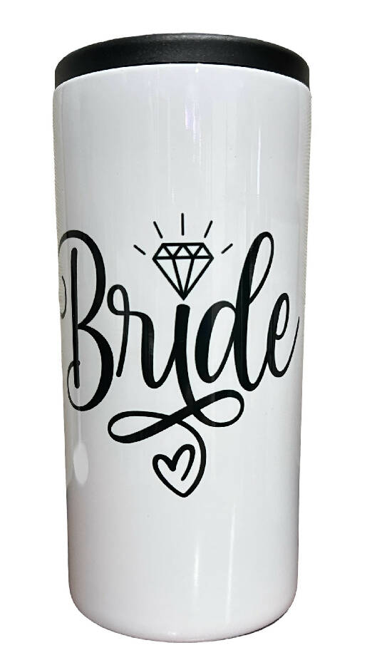 Bride 12 oz slim can koozie