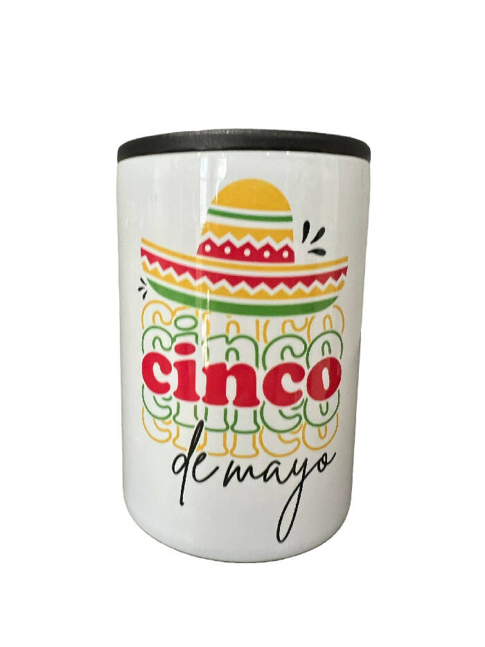 Cinco de Mayo 12 oz can koozie