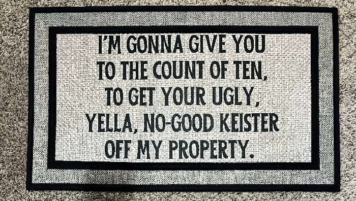 Home Alone - I’m gonna give you - Indoor/Outdoor Doormat