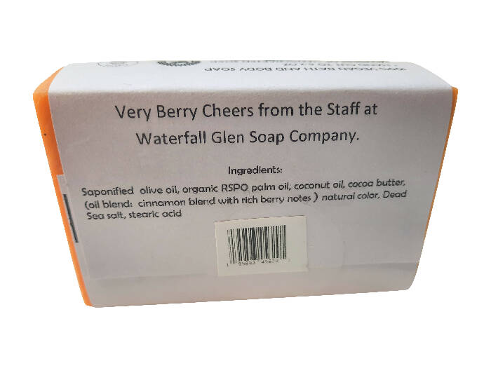 Very Berry Cheers vegan spice bar soap