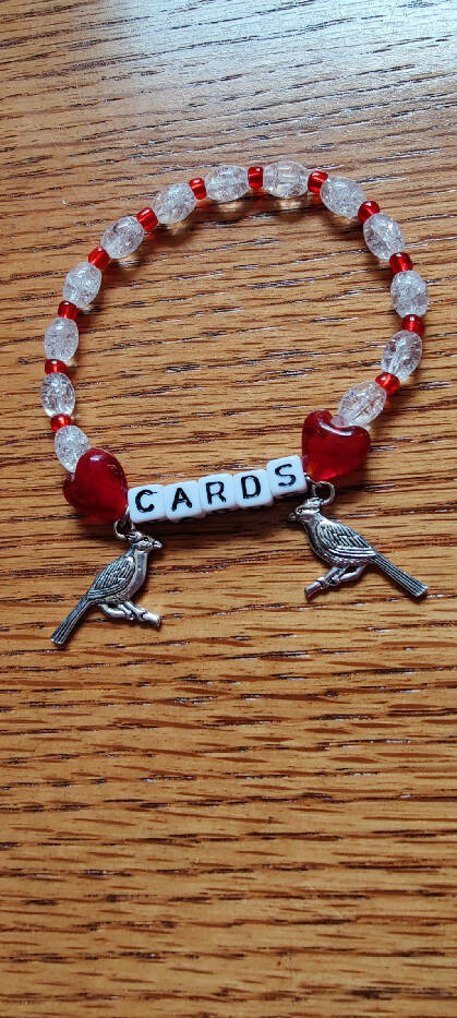 CABT #2039 Stretch Baseball w/ Bird Charm & Letters