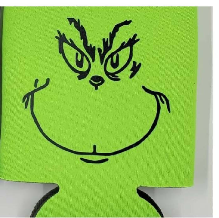 Grinch Face Koozie