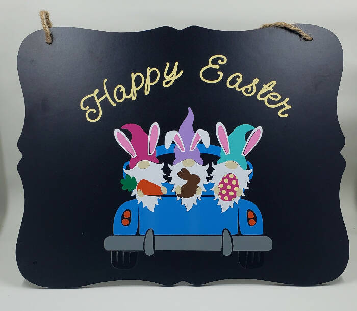 Hanging Easter Bunny/Gnome Signs