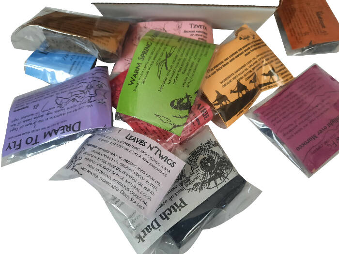 Soap Sampler box of 15 vegan soap varieties