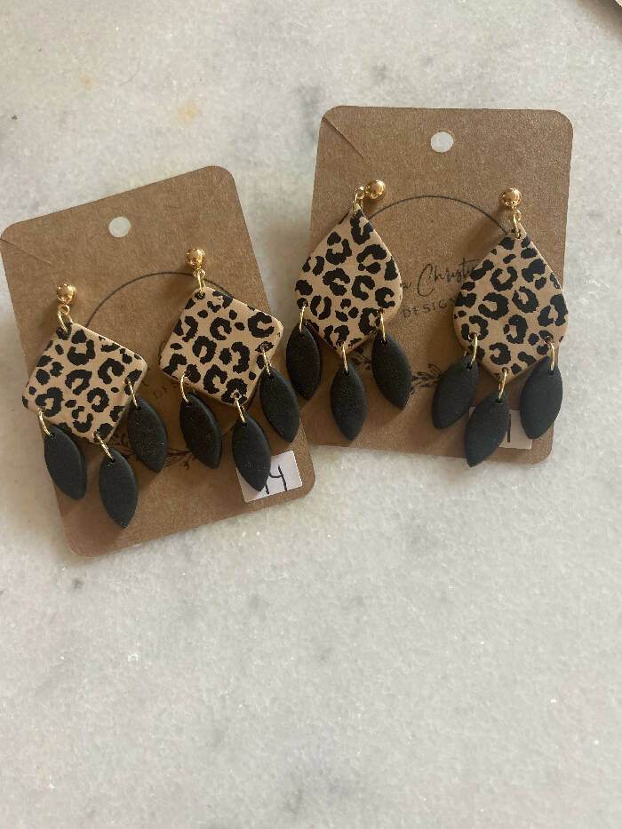 Cheetah dangle collection