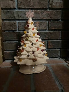 Fall Ceramic Lighted tree