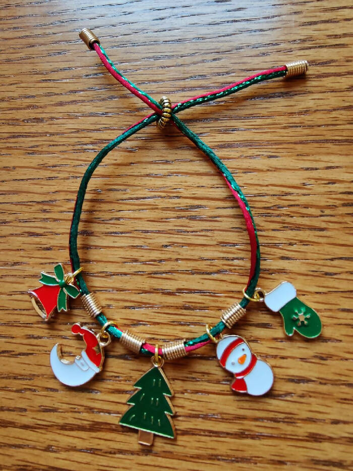 CHB #169 Adjustable Christmas Cord w/ Charms